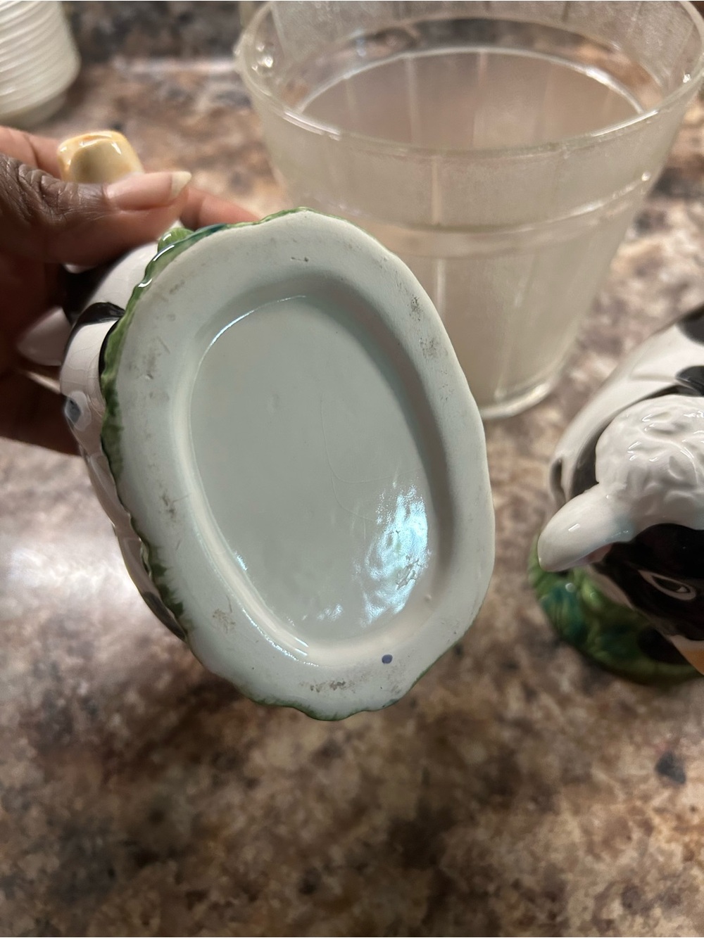 Black & White Ceramic Cow Creamer and Sugar Set - Unbranded - Picture 5 of 7